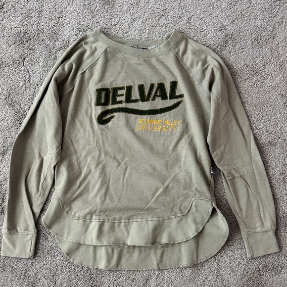 DelVal University Olive Green Sweatshirt - Picture 1 of 1